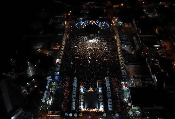 Segundo estimativa do Corpo de Bombeiros, mais de 50 mil pessoas estiveram presentes no Terreiro do Forró nesta segunda-feira (20). Confira imagens