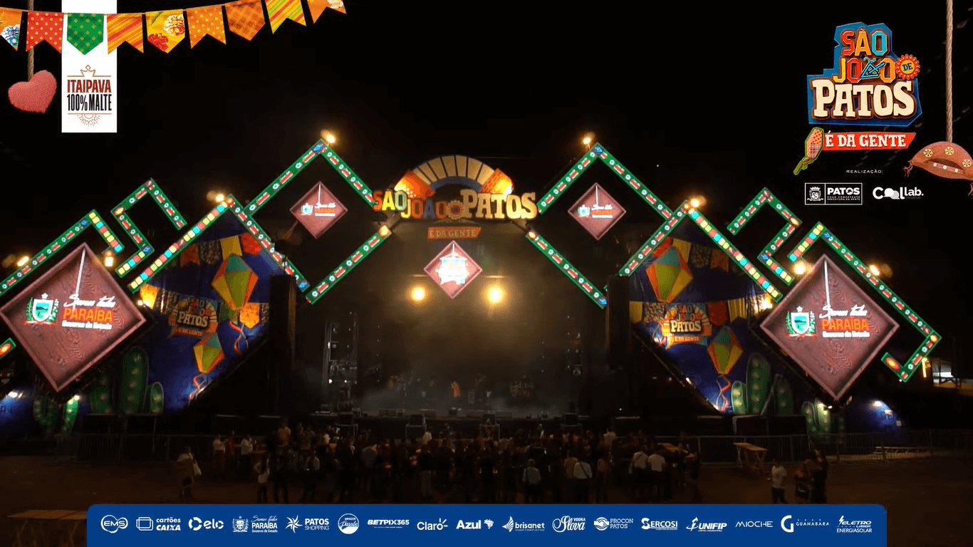 VEJA AGORA E AO VIVO: Segunda noite do São João de Patos com Gusttavo Lima, Raí Saia Rodada, Jonas Esticado e mais