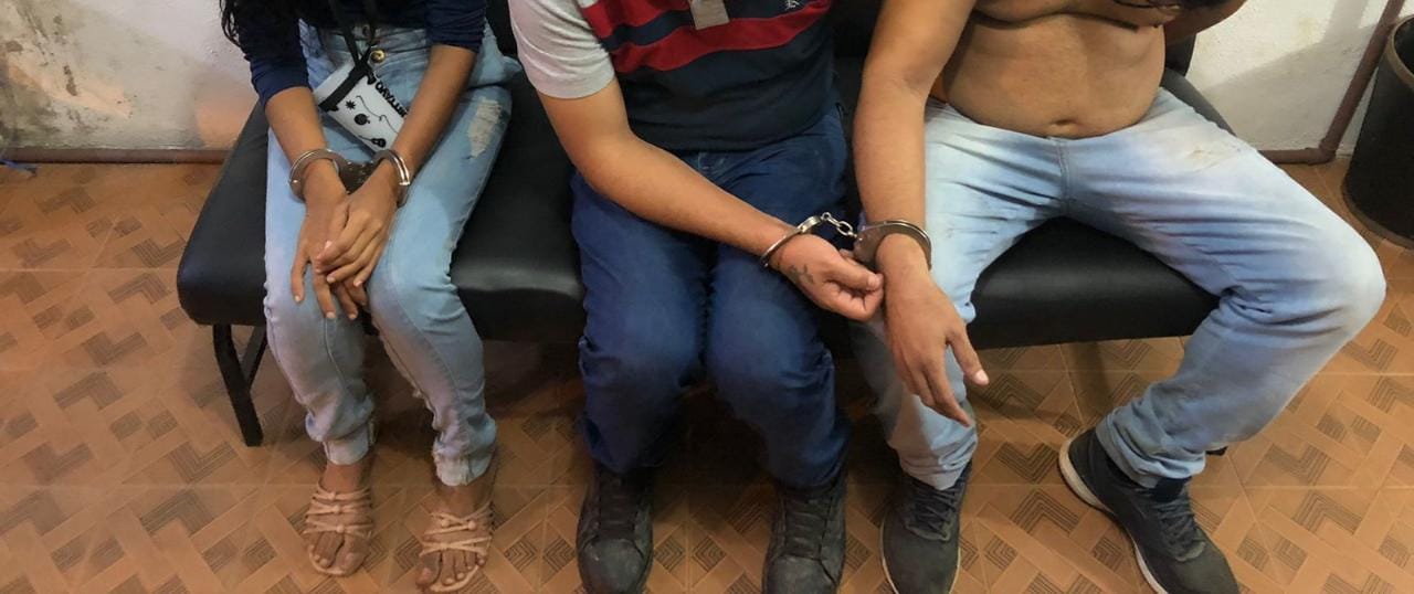 Polícia Militar prende 3 pessoas suspeitas de furtar celulares durante o São João de Patos