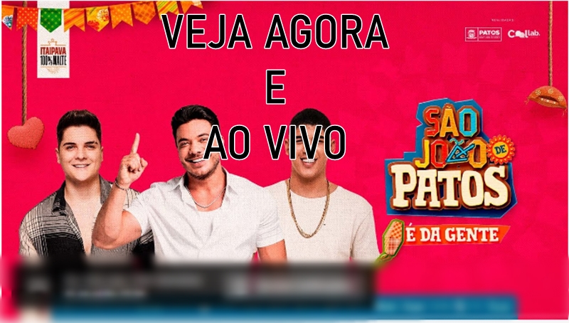 VEJA AGORA E AO VIVO: 3ª noite do São João de Patos com Wesley Safadão, Zé Vaqueiro, Eric Land, Pedro Carpeli e mais