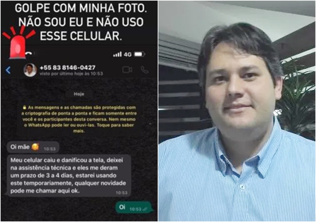 Ex-prefeito de Patos, Dinaldinho, alerta suposta fraude com sua foto por aplicativo de celular