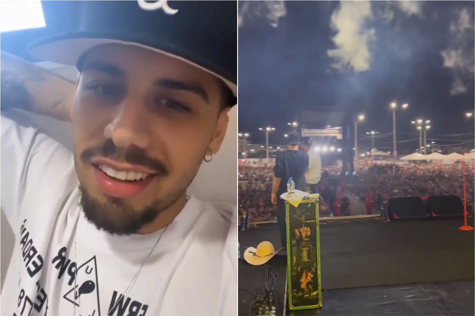 Cantor Zé Felipe se desculpa por atraso de cerca de 3h em show no São João de Santa Luzia, e provoca prefeito: 