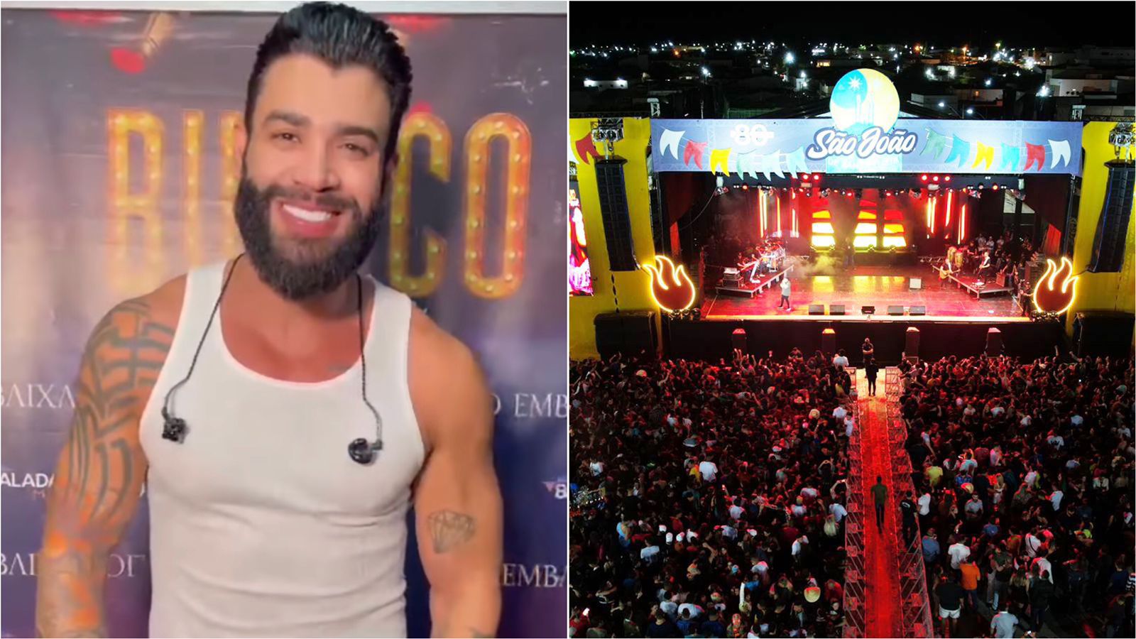 Gusttavo Lima é anunciado como atração principal do São João de Santa Luzia neste domingo (26), após Wesley Safadão ter show cancelado. Vídeo