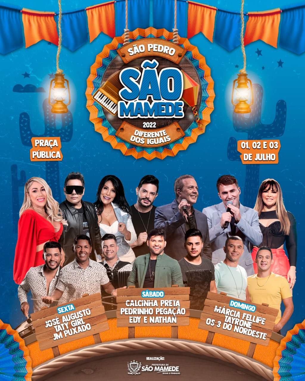 Prefeito Umberto Jefferson afirma que São Pedro de São Mamede terá programação para todos os públicos