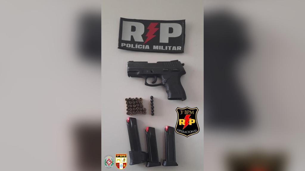 Em Patos: Polícia Militar prende homem por disparo de arma de fogo em via pública