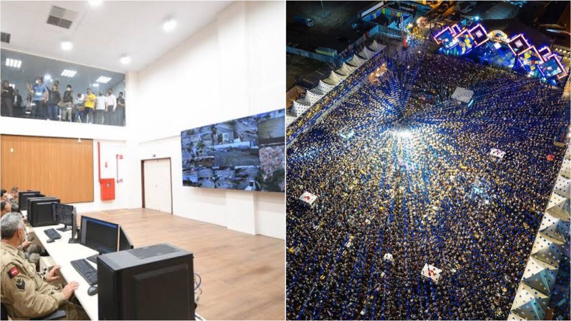 Tecnologia de câmeras utilizada no terreiro do forró contribuiu com a tranquilidade da festa, afirmam forças de segurança