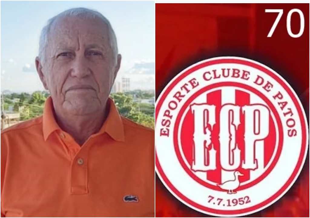 Professor Mário de Miranda Leitão deixa sua homenagem aos 70 anos do Esporte Clube de Patos