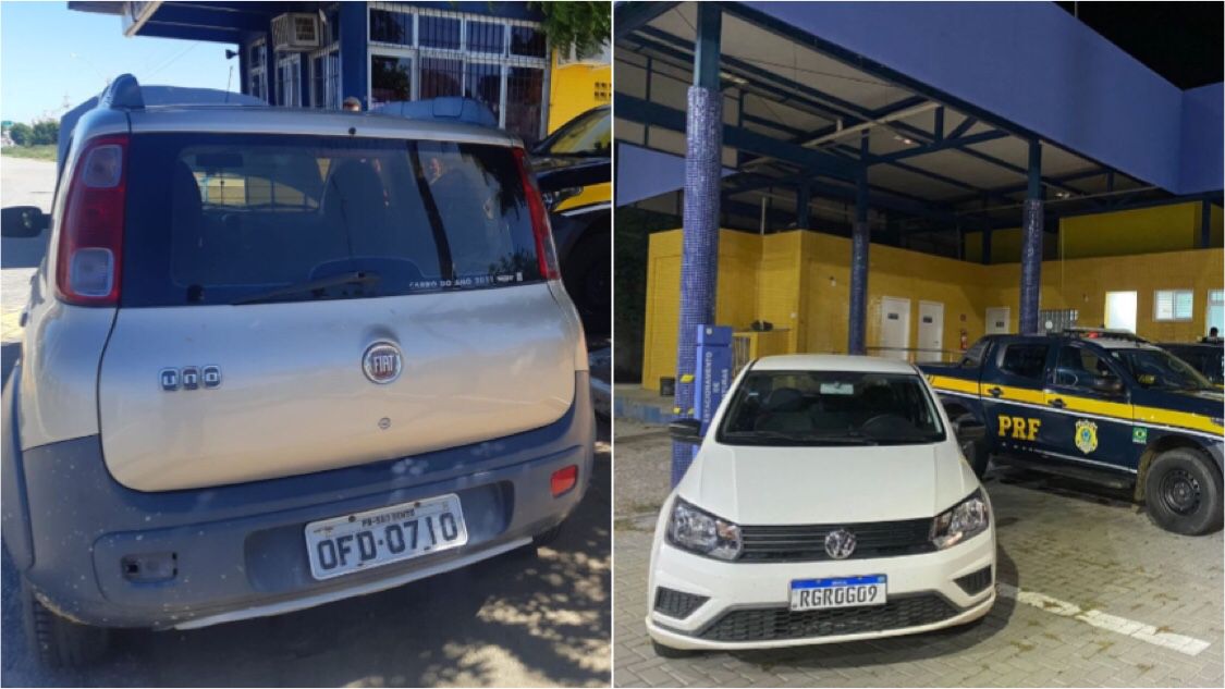 PRF apreende dois carros com restrição de roubo/furto em Patos e em Pombal