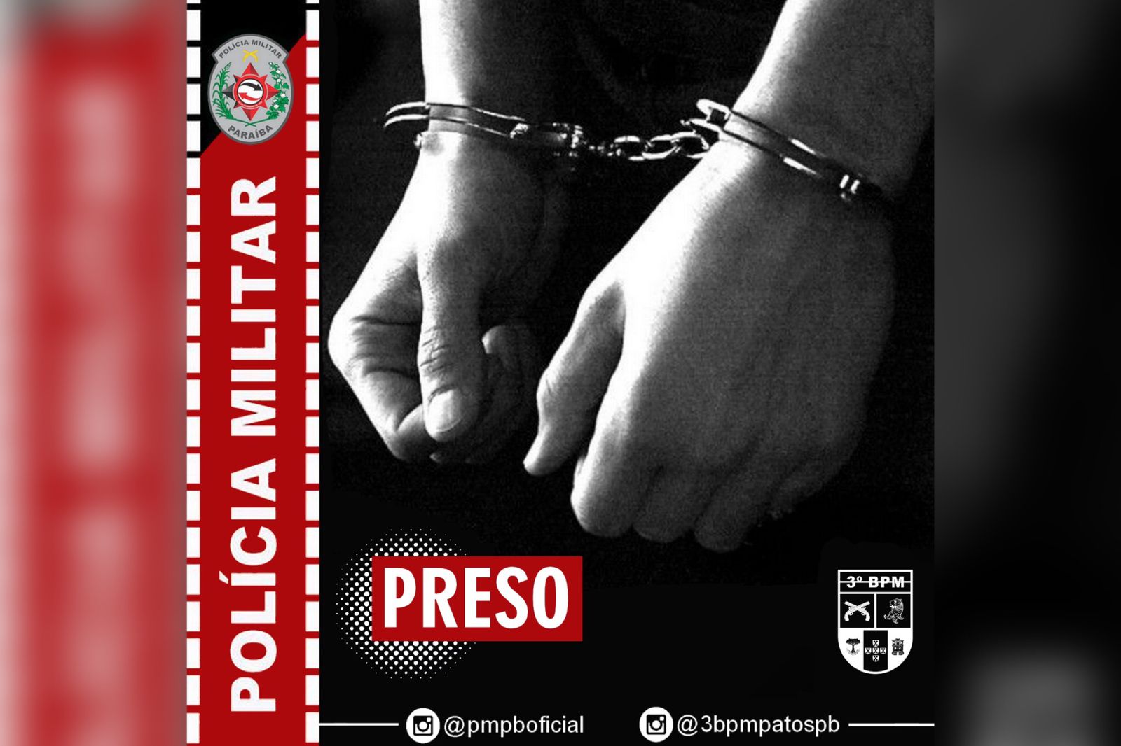 Polícia Militar cumpre Mandado de Prisão, em Patos