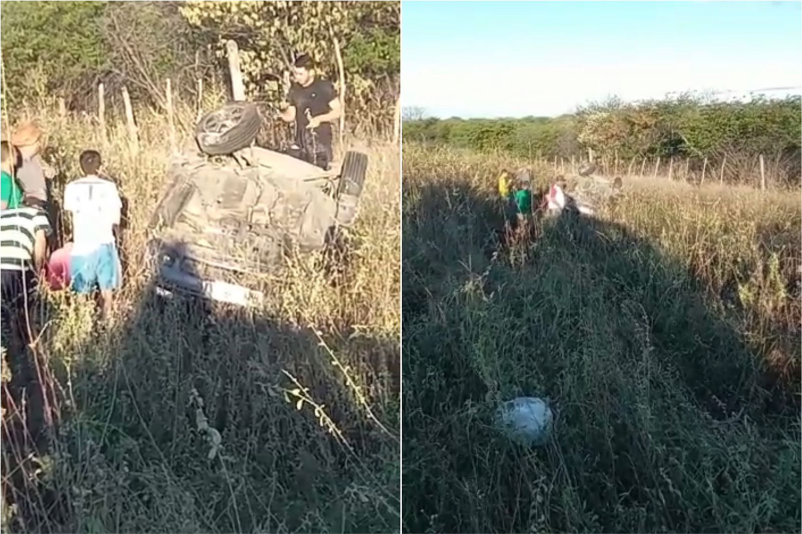 Grave acidente é registrado na tarde deste domingo (17), na BR-361, entre Patos e Santa Terezinha-PB. VÍDEO