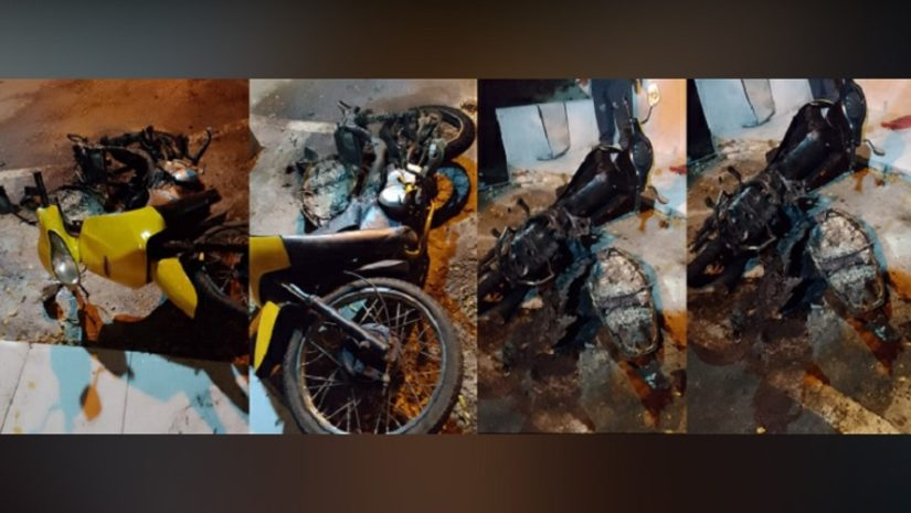 No Sertão: homem queima moto de sua companheira e mulher decide não prestar queixa