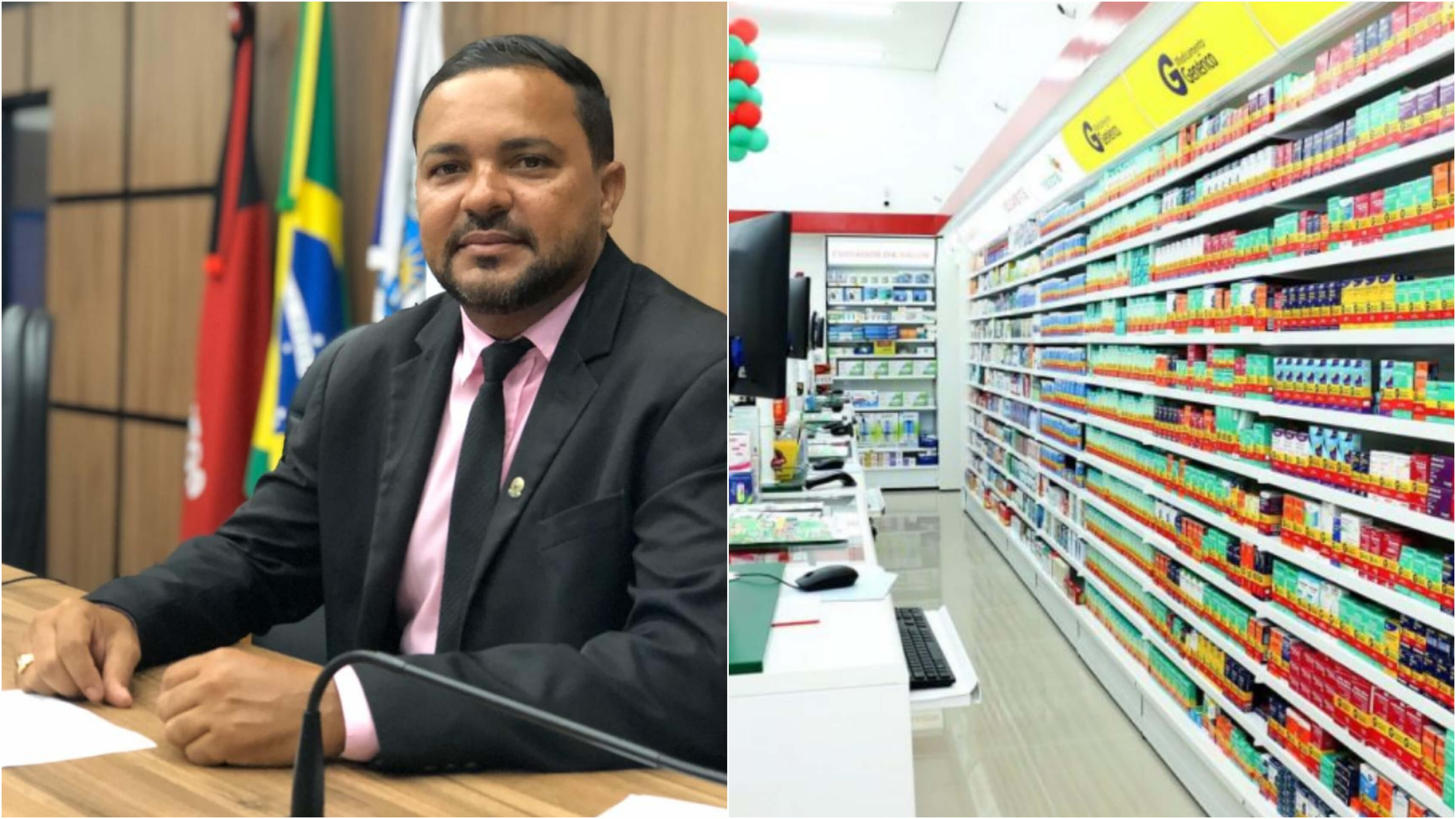 Em Patos: Vereador Ramon Pantera garante que pelo menos uma farmácia vai atuar em regime de 24 horas, conforme determina lei municipal. Ouça