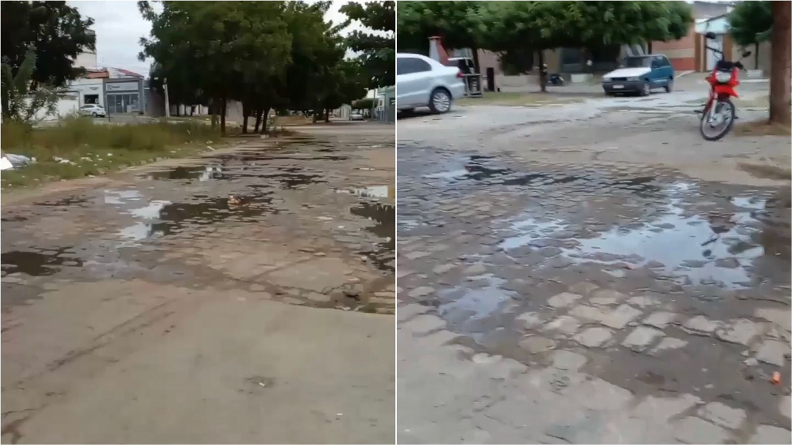 Morador do Beiral denuncia galeria estourada há mais de três dias e problemas estruturantes na comunidade; Prefeitura se posiciona