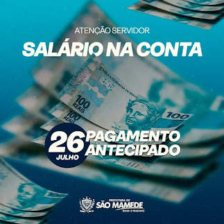 Prefeitura de São Mamede realiza pagamento da folha de julho e do novo piso salarial dos ACS e ACE