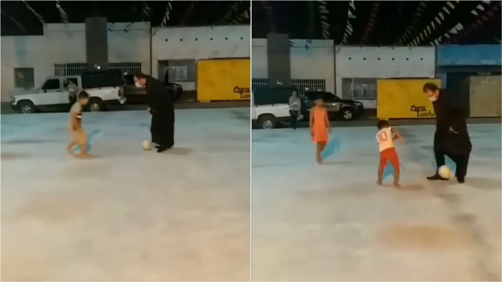 Padre Fabrício Dias viraliza ao postar vídeo jogando futebol com crianças, em praça pública de Taperoá-PB. VEJA