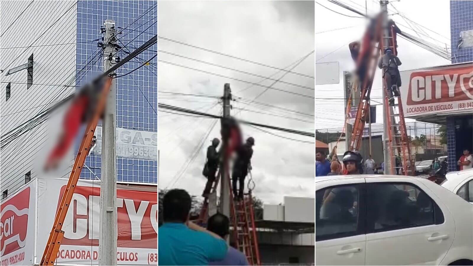 Homem que sofreu descarga elétrica em poste na manhã desta quarta-feira, em Patos, será transferido para o Hospital de Trauma de Campina Grande