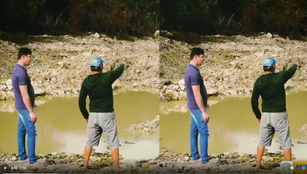 Prefeito de Areia de Baraúnas visita os açudes construídos no sítio Serafina