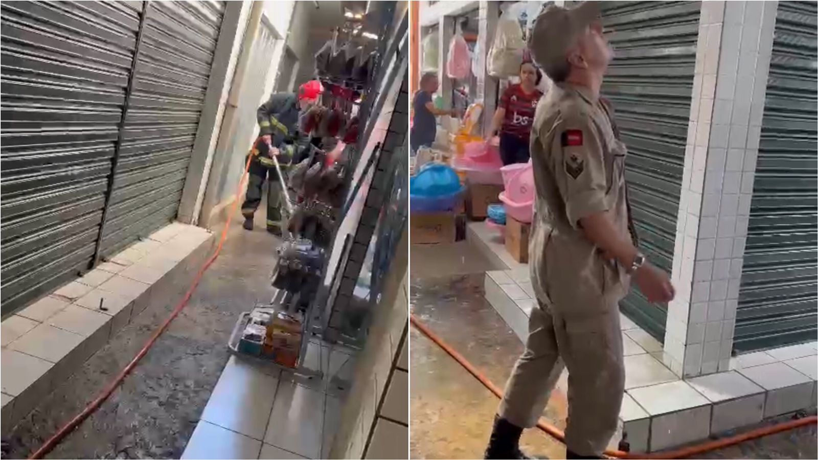 Princípio de incêndio é registrado no Mercado Central de Patos na manhã desta terça-feira (09). VÍDEO