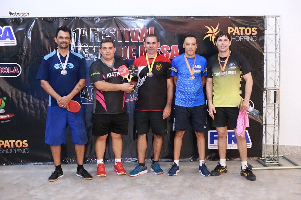 1º Festival ARATM de Tênis de Mesa é realizado em Patos. Confira imagens