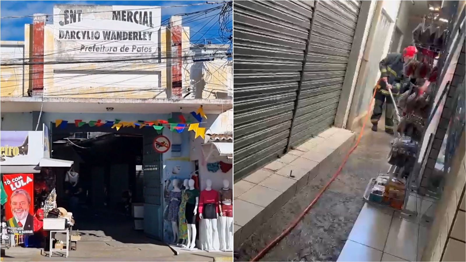 Após princípio de incêndio no mercado público de Patos, subtenente orienta que as instalações elétricas sejam renovadas e organizadas. Ouça