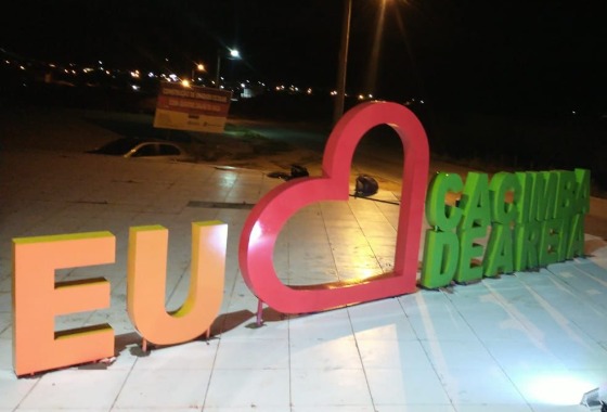 Placa Turística com declaração de amor a Cacimba de Areia é instalada na entrada da cidade