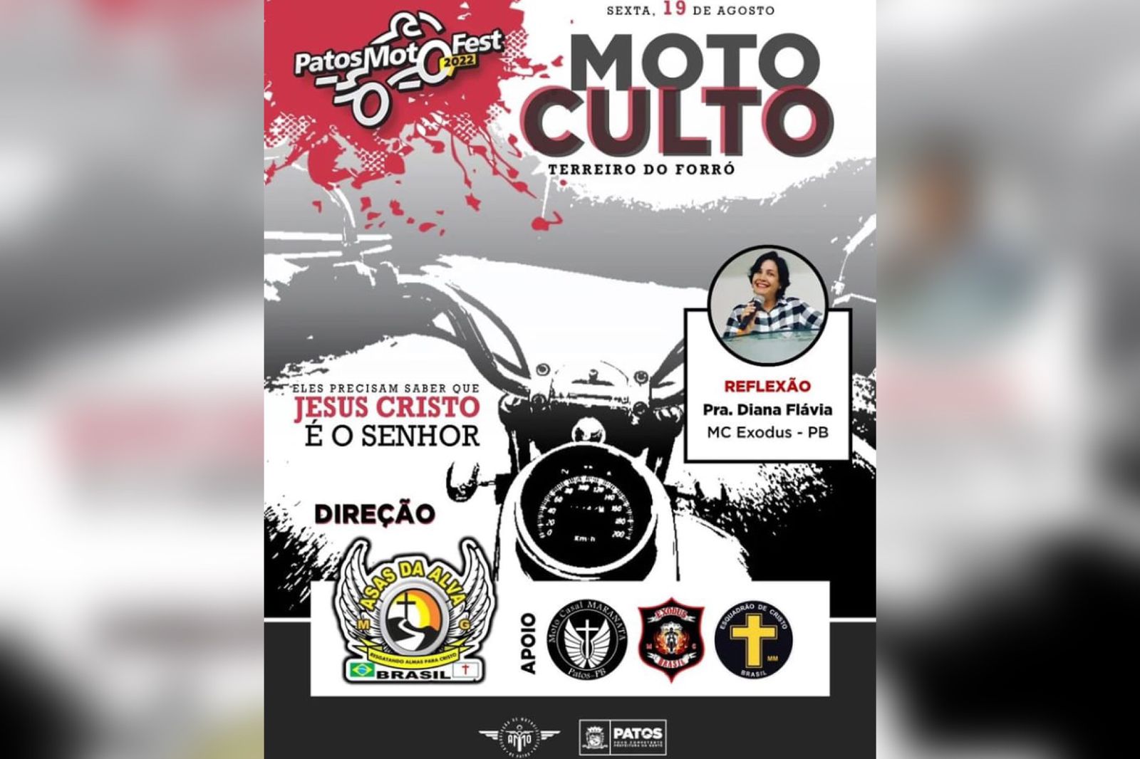 Motoculto marca abertura do Patos Moto Fest 2022 na próxima sexta-feira (19), no Terreiro do Forró. Confira