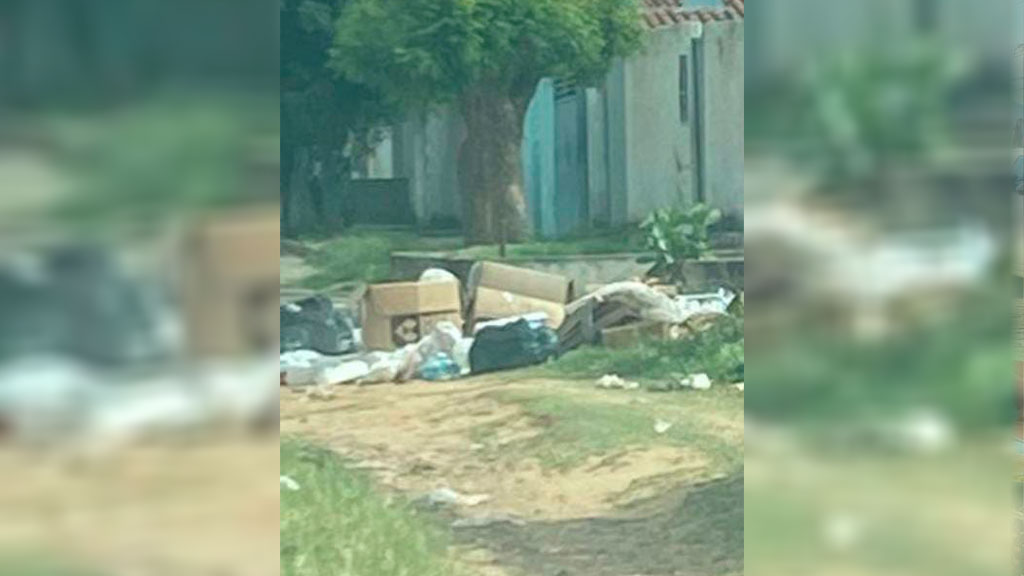 Internauta do bairro Jardim Europa, em Patos, relata problemas com o lixo da localidade e pede conscientização por parte dos moradores