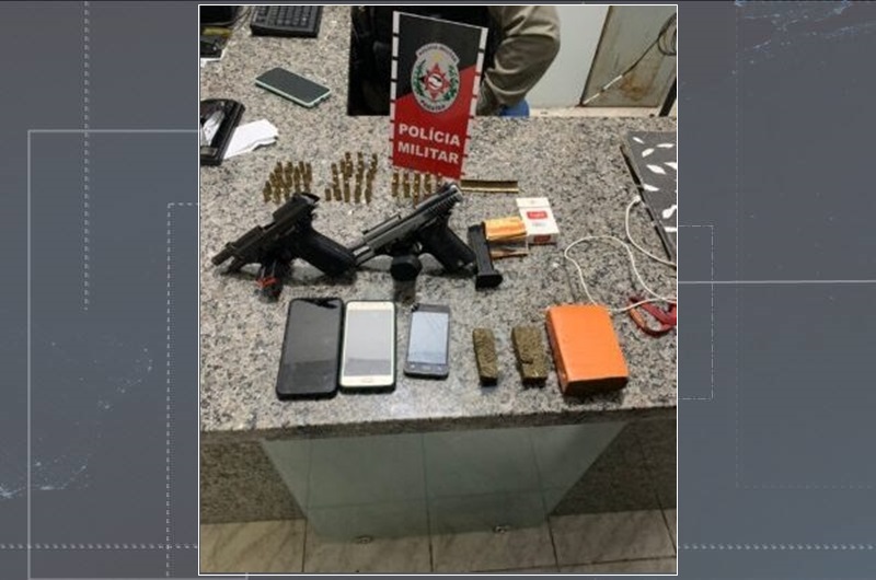 Polícia Militar prende homens com armas e munições na zona rural de Aguiar, no Vale do Piancó