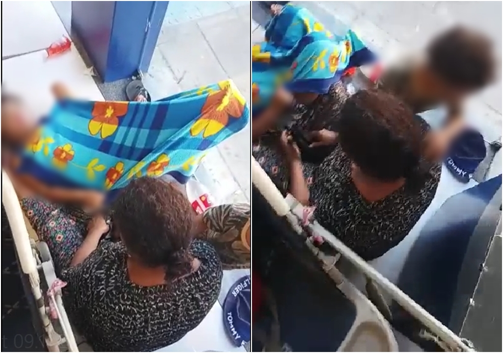 Vendedor procura Patosonline.com e relata situação de mulher, que com crianças, “pede” em agências bancárias de Patos