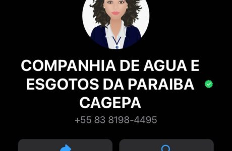 WhatsApp da Cagepa recebe selo de verificação e garante segurança digital aos clientes