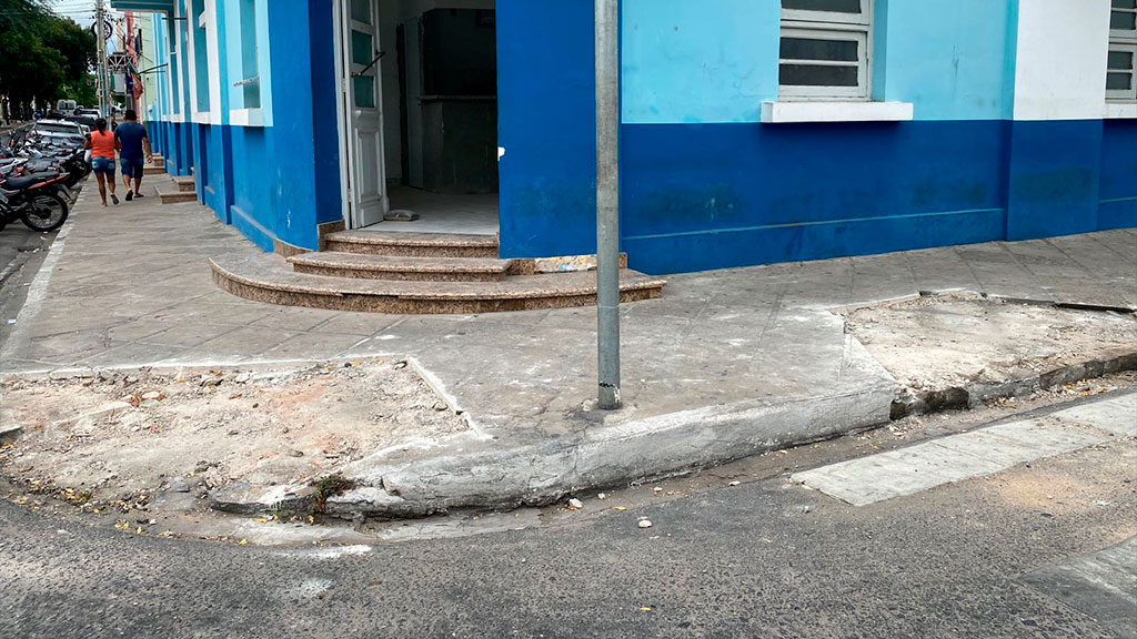 STTRANS inicia a construção de rampas de acessibilidade no Centro da cidade