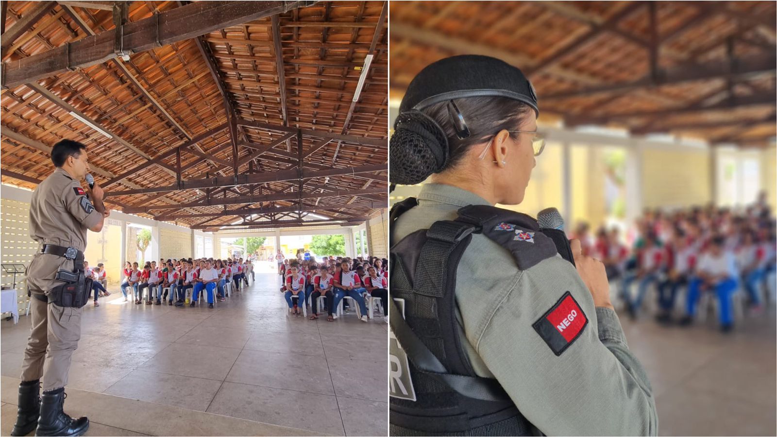Polícia Militar participa de evento em comemoração ao dia do estudante em Quixaba-PB