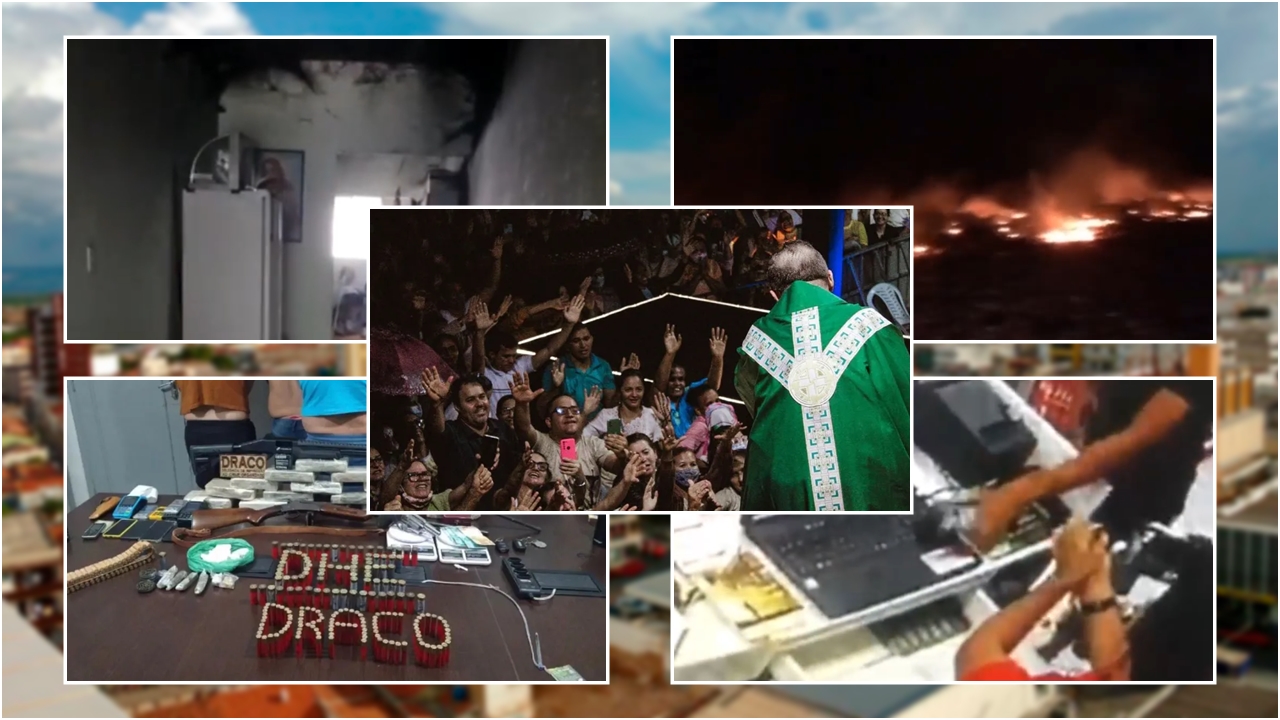 Fogo no Lixão, prisões, assaltos e um “fenômeno” chamado Padre Fabrício. Veja o Resumo da Semana
