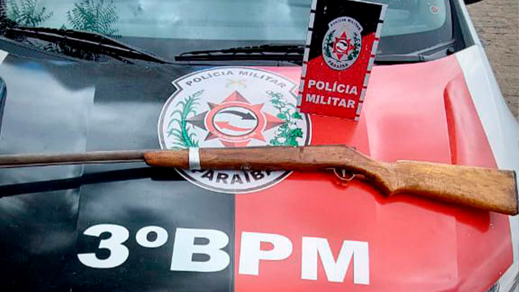 Polícia Militar apreende mais uma arma de fogo na cidade de Cacimba de Areia-PB