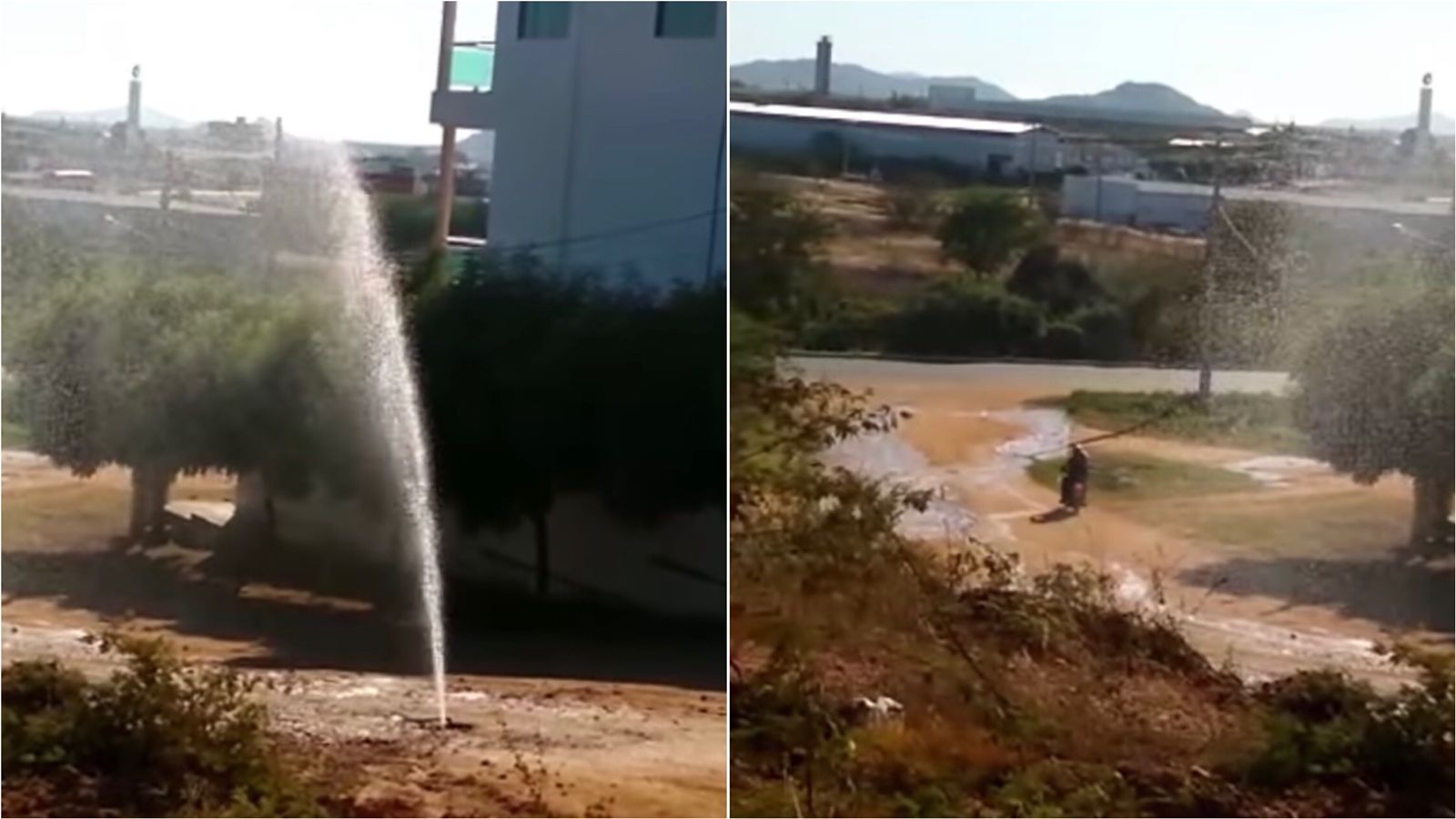 Desperdício: Internauta relata cano estourado em Bairro de Patos desde sábado (27). VÍDEO