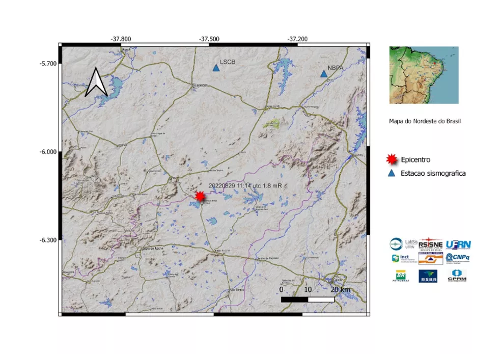 Tremor de terra é registrado pela segunda vez no Sertão, em menos de uma semana