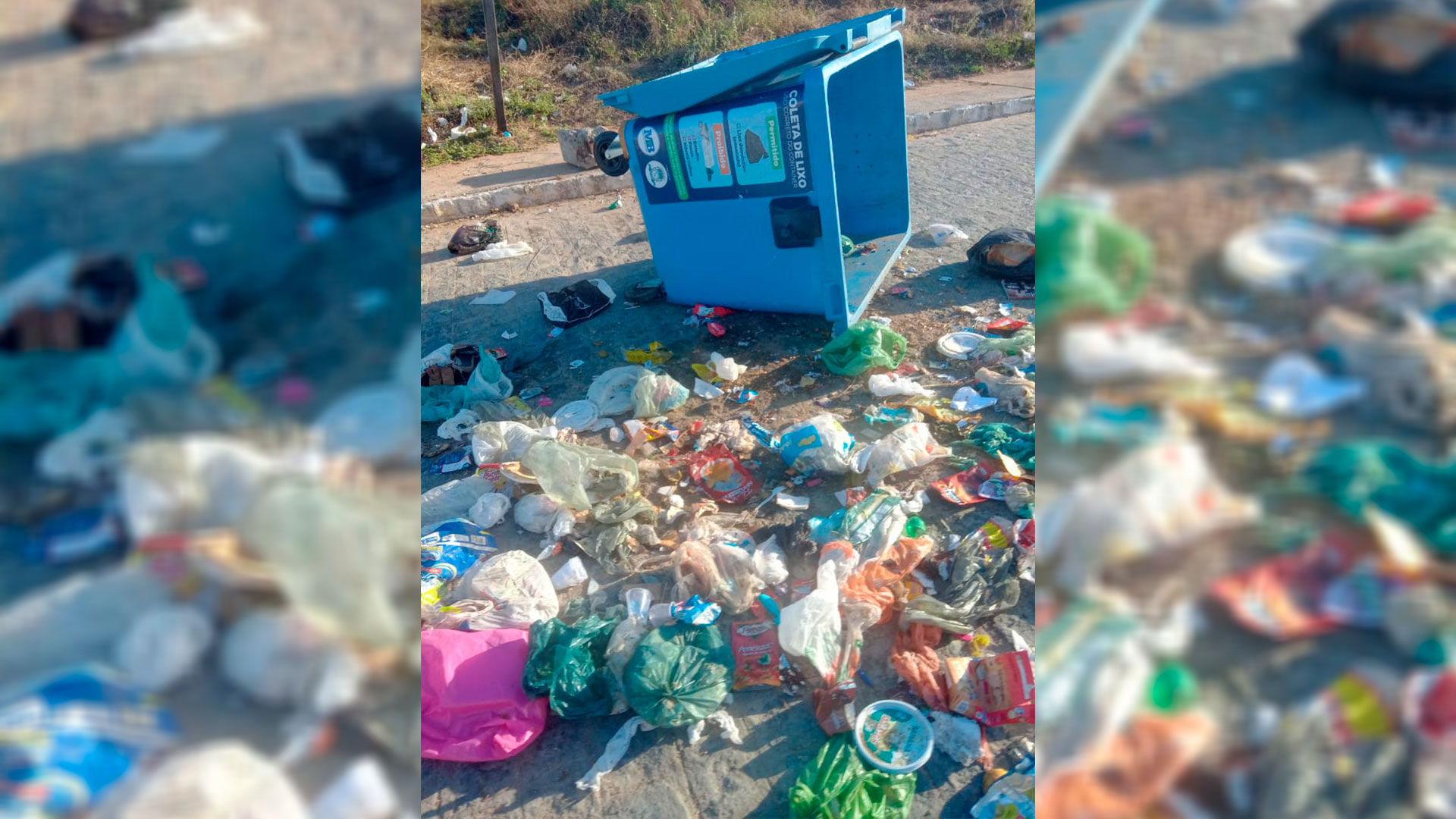 Contêineres de lixo voltam a ser vandalizados na cidade de Patos e Secretário de Serviços Públicos lamenta o ocorrido. Ouça