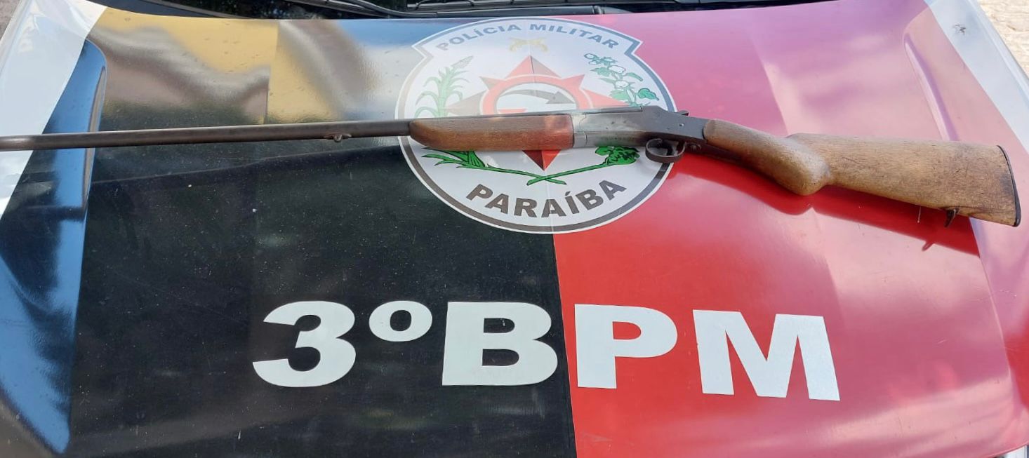 Polícia Militar apreende mais uma arma de fogo na cidade de Cacimba de Areia
