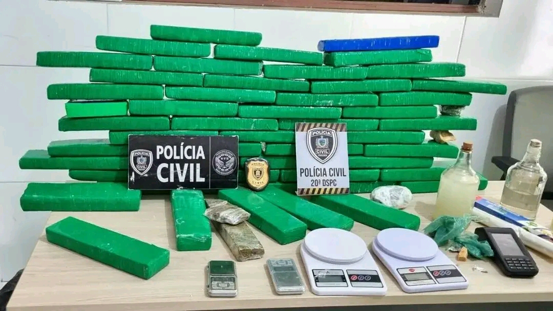 Cerca de 50 kg de maconha são apreendidos em Cajazeiras, no Sertão da Paraíba