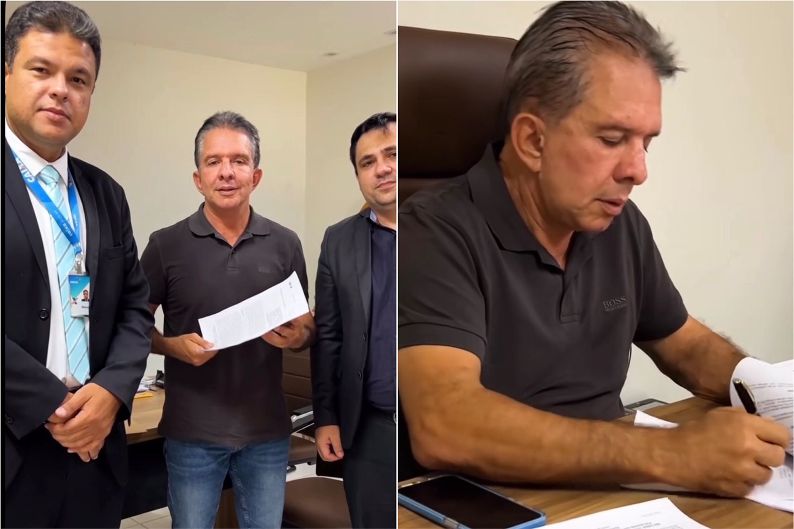 Prefeito Nabor Wanderley assina convênio de quase R$ 2 milhões para obras de pavimentação asfáltica na cidade de Patos