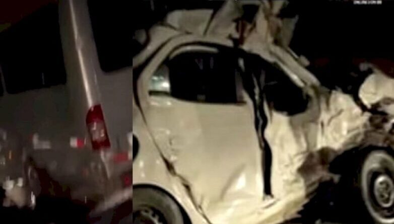 Van com feirantes do Vale do Piancó se envolve em acidente e deixa três mortos