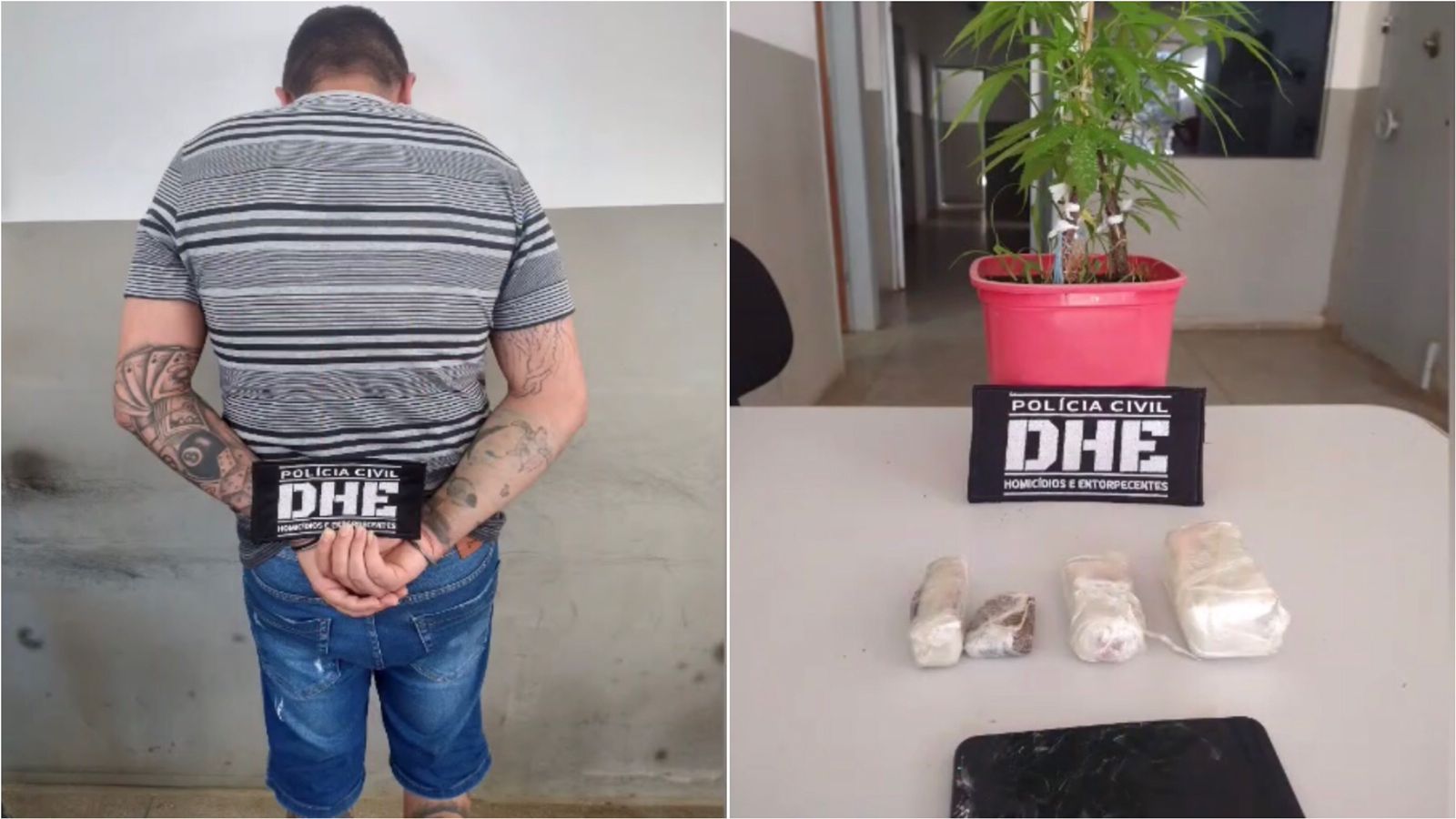 DHE Patos prende foragido de alta periculosidade e apreende drogas em Desterro-PB