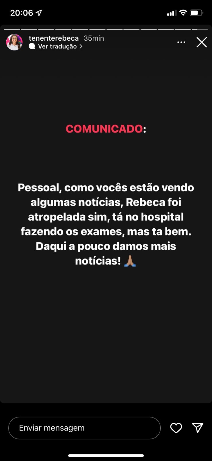 Tenente Rebeca é atropelada enquanto realizava caminhada com apoiadores, em João Pessoa; Veja Vídeo