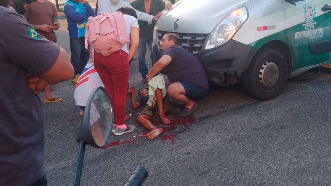Jovem ciclista é atropelado na manhã desta sexta-feira (09), em Patos