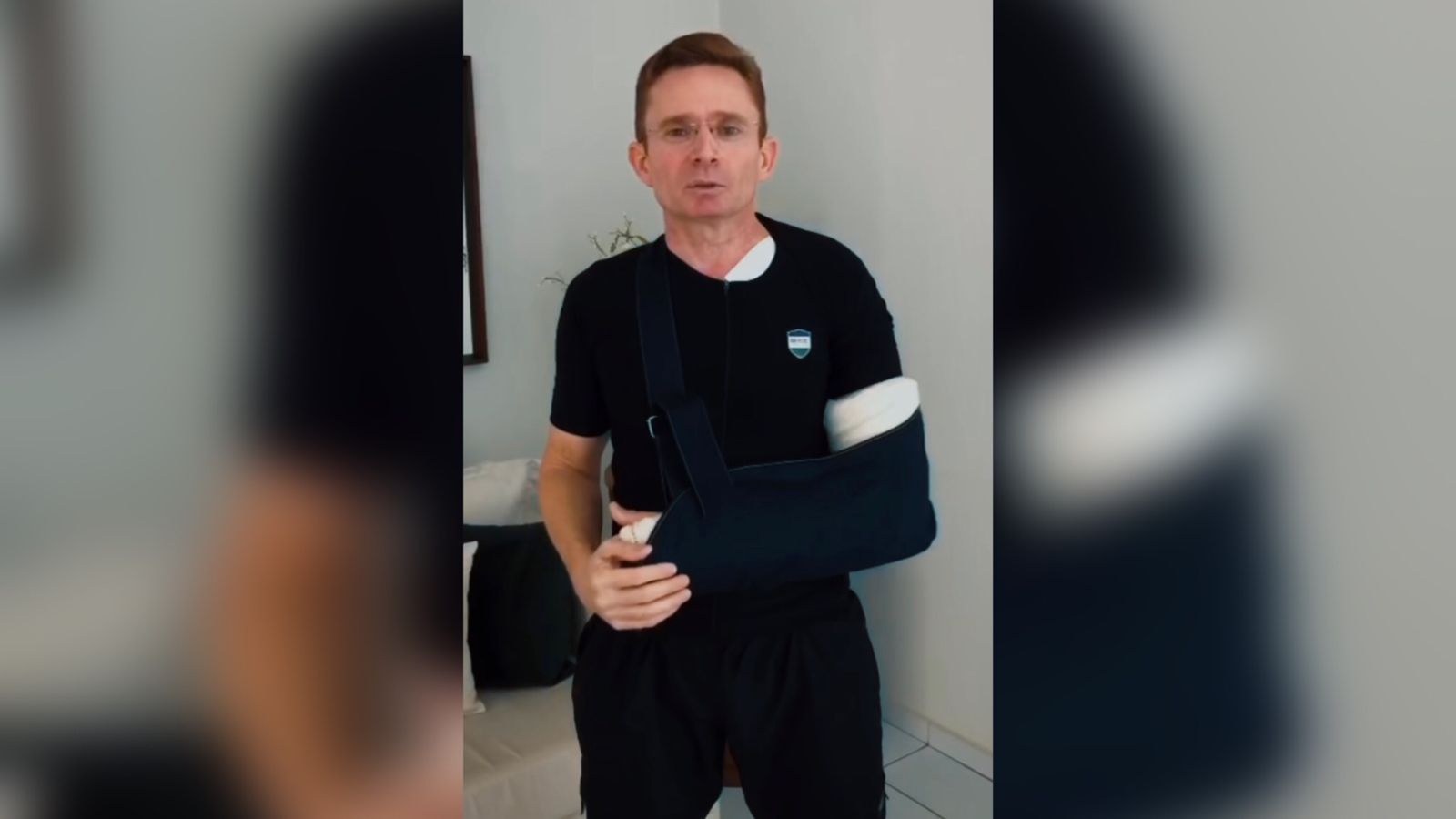 Vereador Sales Júnior já recebeu alta e segue se recuperando após acidente de bicicleta