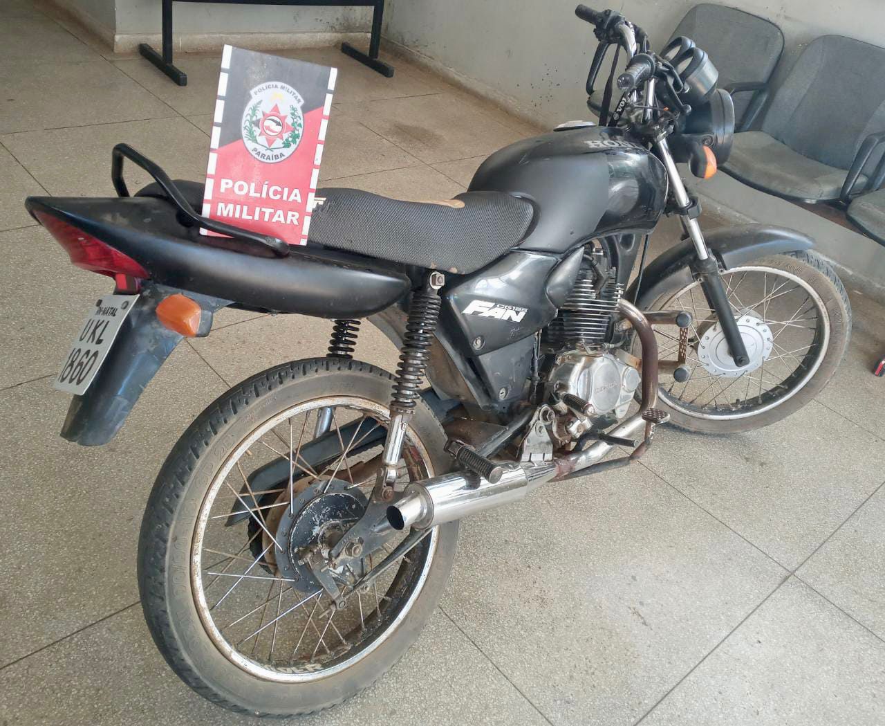 Polícia Militar apreende mais uma motocicleta com sinais de adulteração em Desterro