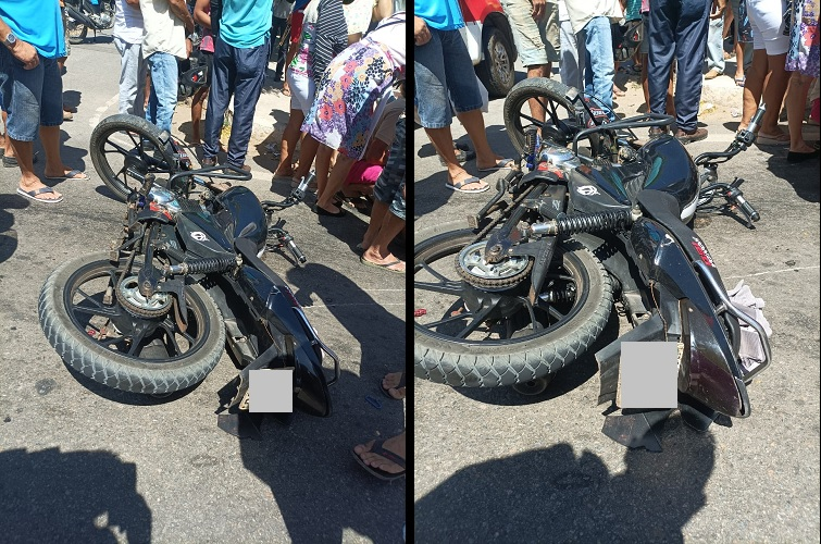 No Sertão: dois homens ficam gravemente feridos em colisão envolvendo duas motocicletas