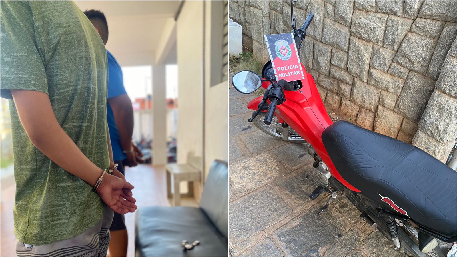 RESPOSTA RÁPIDA: Polícia Militar prende dupla acusada de tentativa de homicídio na tarde deste domingo (18), em Patos, instantes após a prática