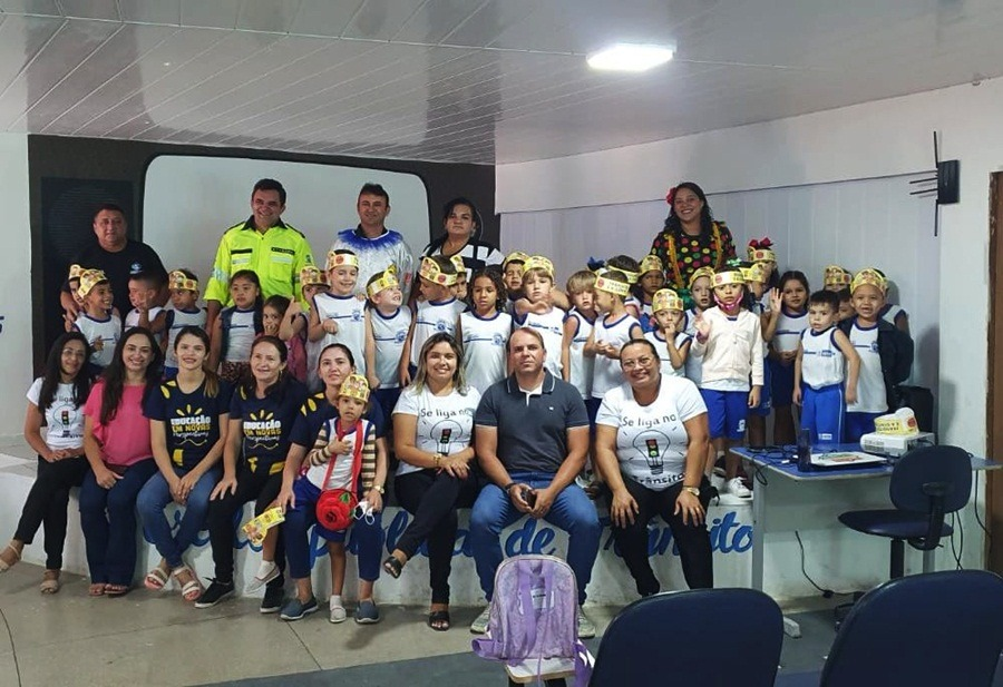 Semana Nacional do Trânsito: STTRANS promove ações de orientação para as crianças da Creche Maria Gomes de Sousa