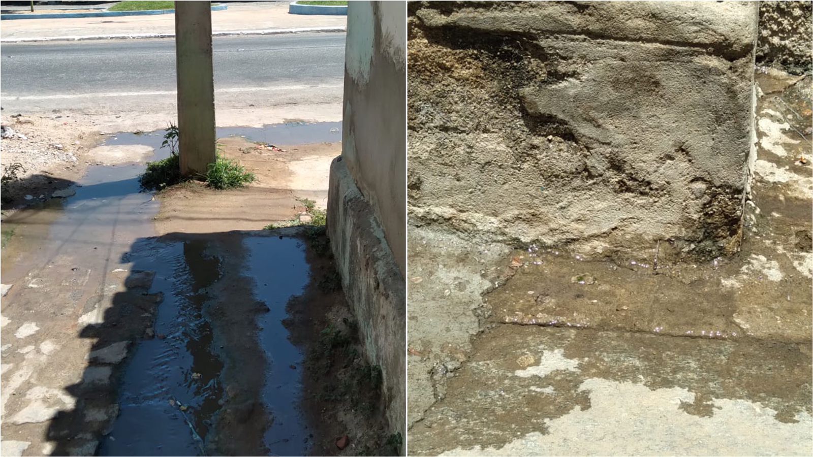 Moradora da Rua Felizardo Leite volta a cobrar conserto de galeria estourada e troca de tubulação antiga. VÍDEO